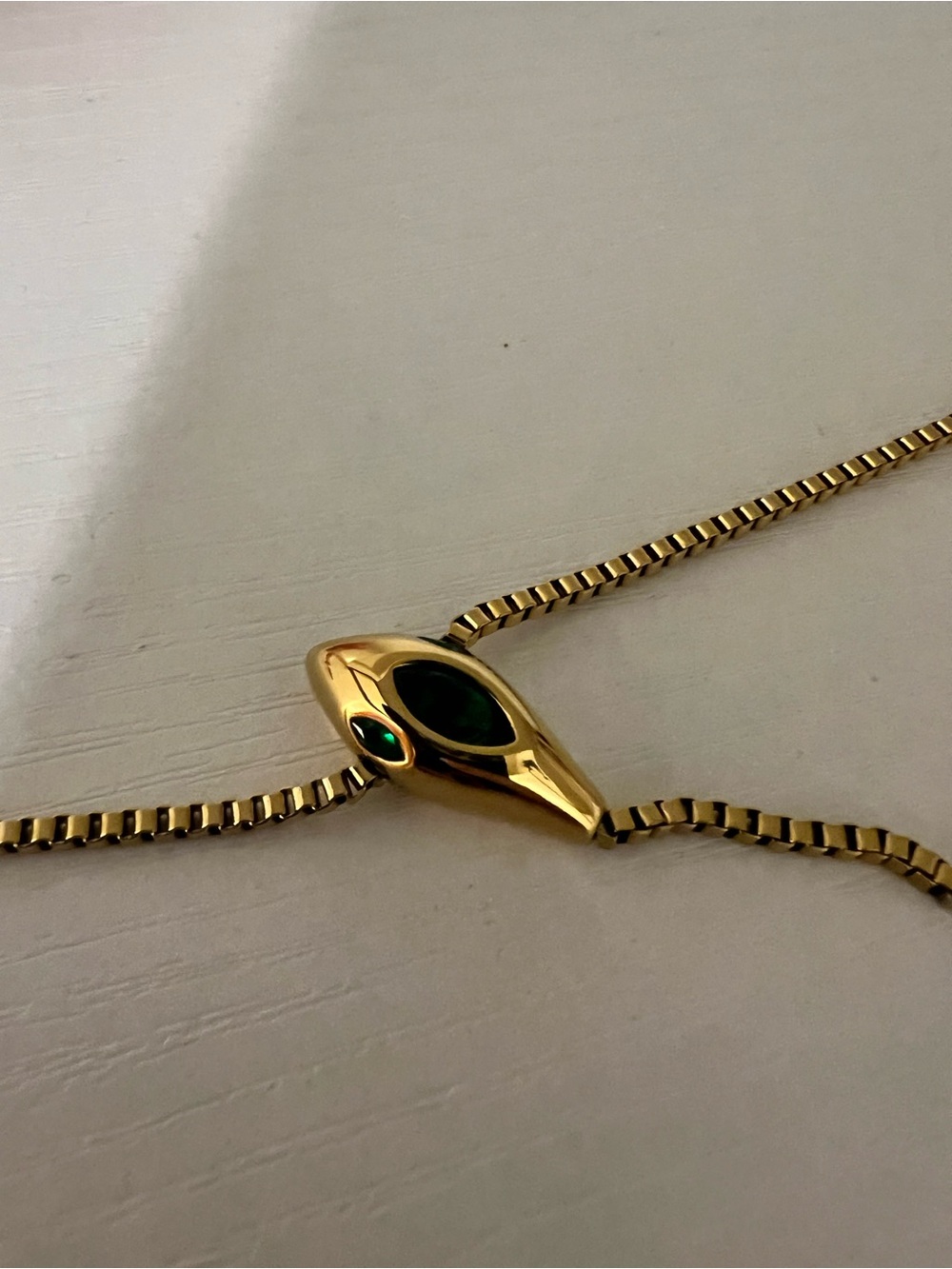 Taylor Swift Reputation Karma Snake Necklace Gold - Picture 3 of 3